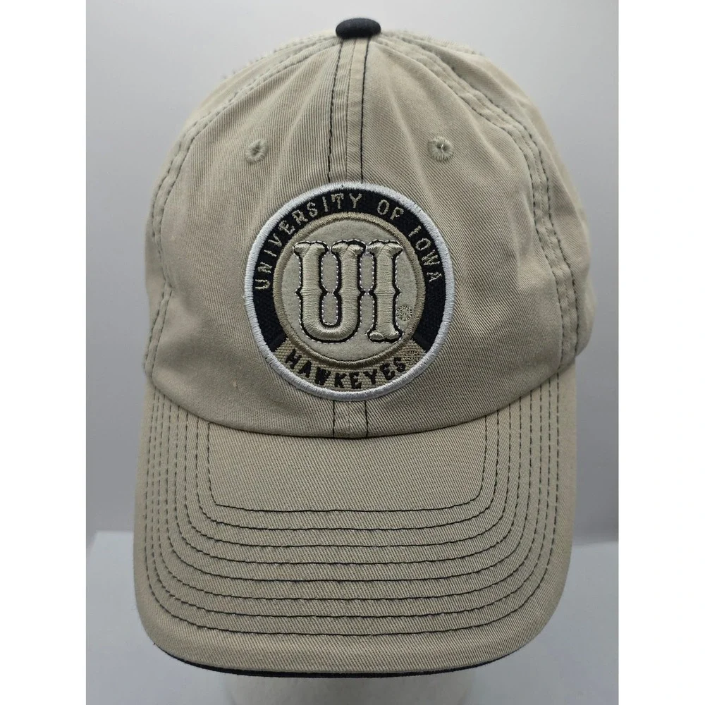 University‎ of Iowa Hawkeyes Team Starter Cap Hat Strapback Beige Black NCAA